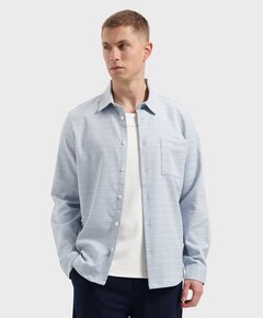 Heren overshirt blauw
