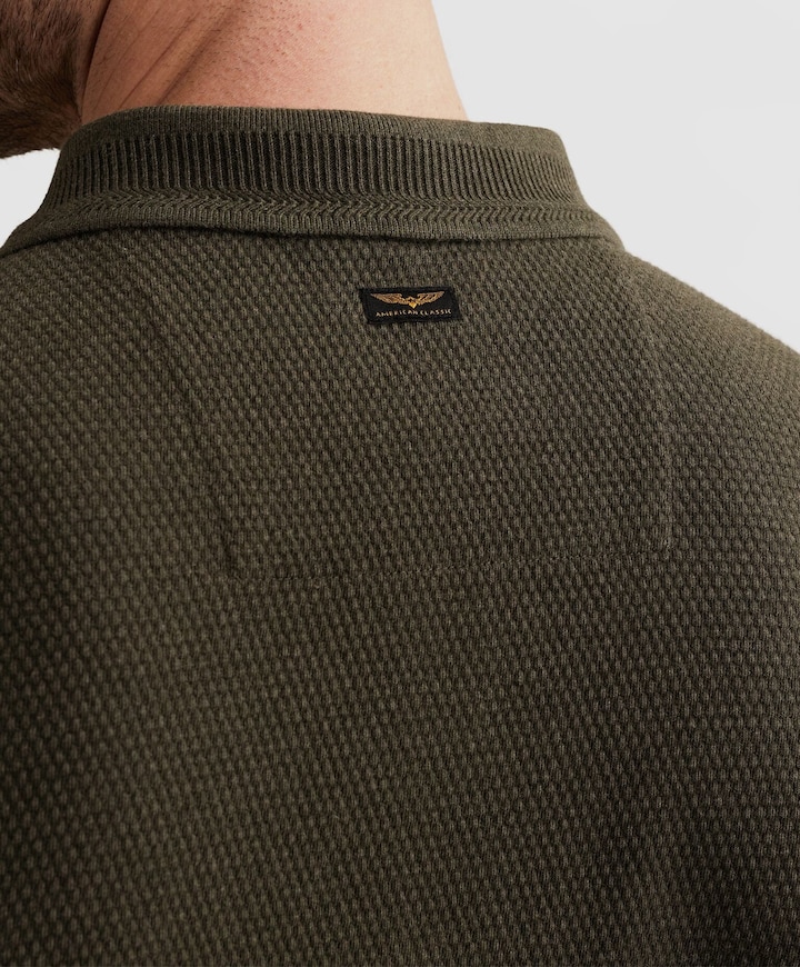 Heren polo grijs