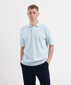 Heren polo blauw