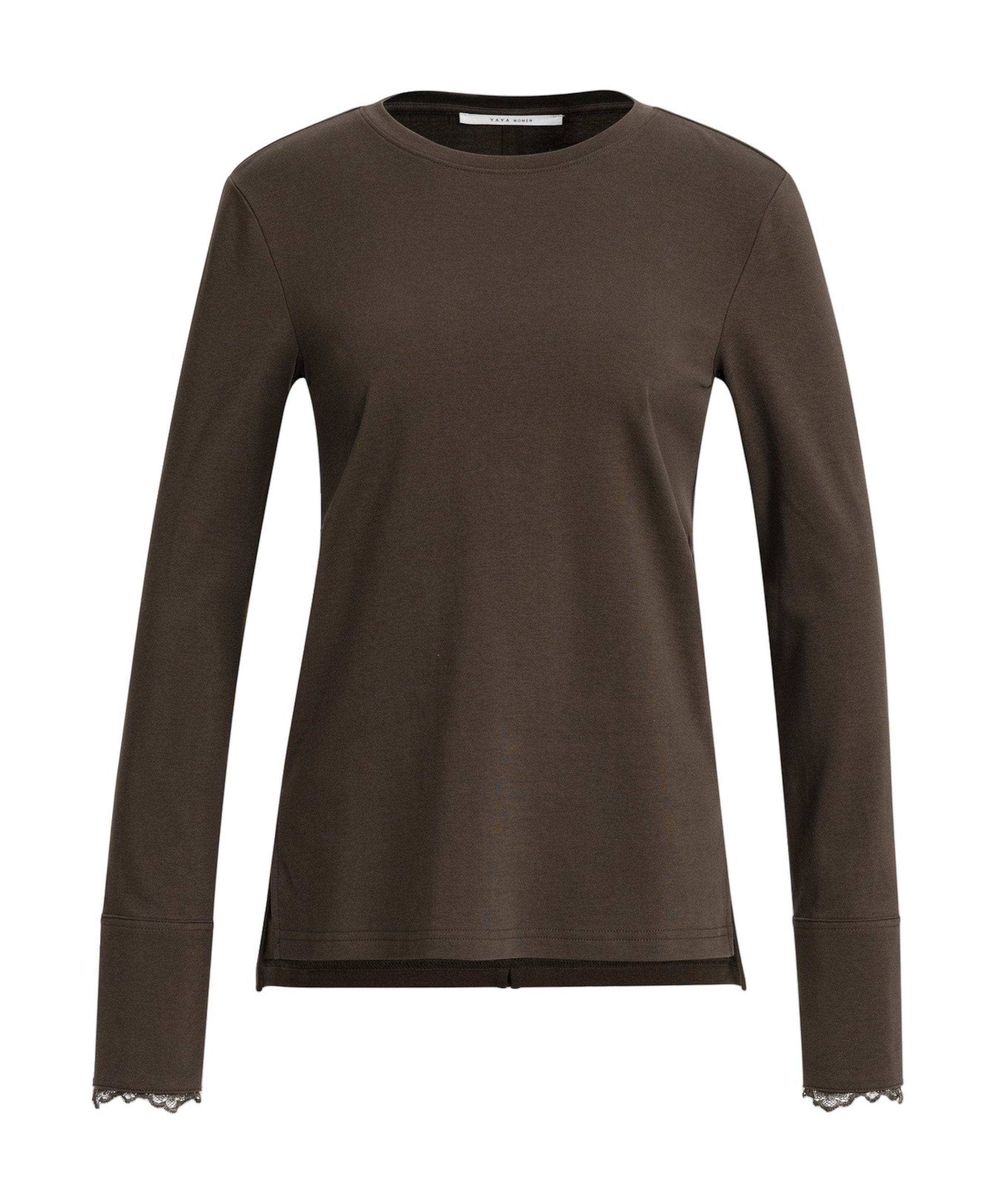 Dames longsleeve bruin