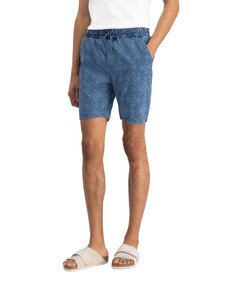ALKYONI EMBROIDERED korte broek blauw
