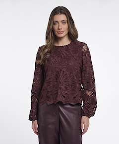 Dames blouse bordeaux