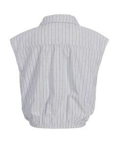 Meisjes blouse korte mouw wit