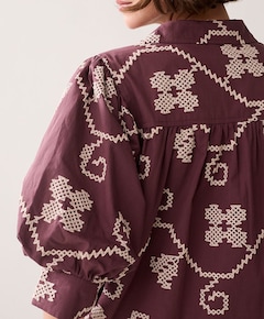 Dames blouse bruin