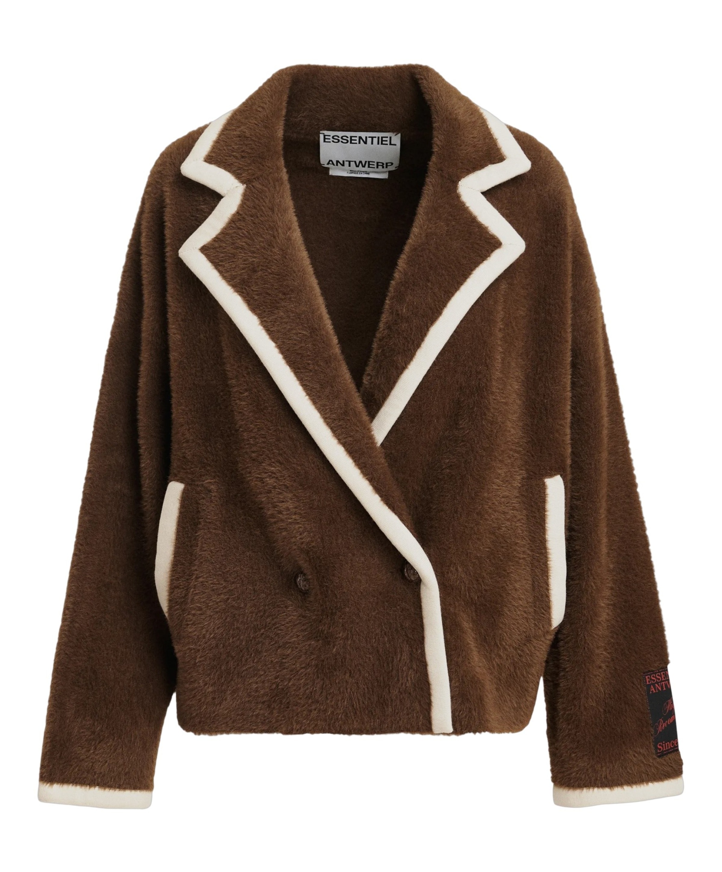Dames vest bruin