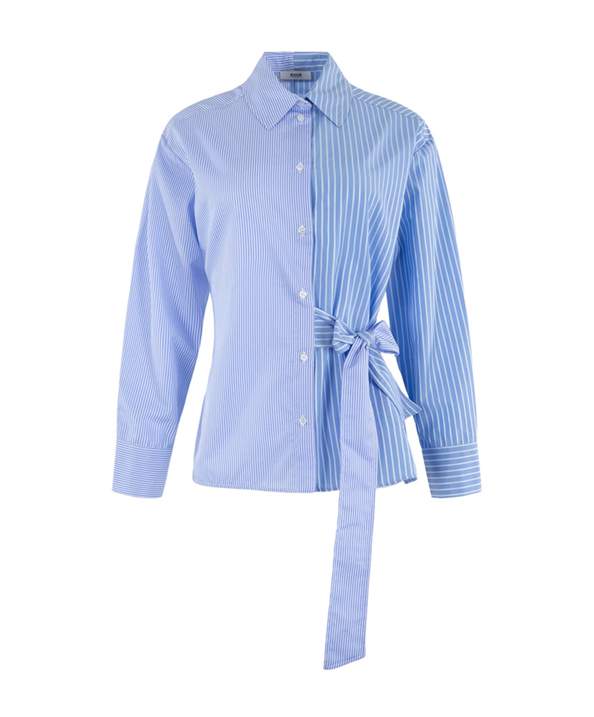 Dames blouse blauw