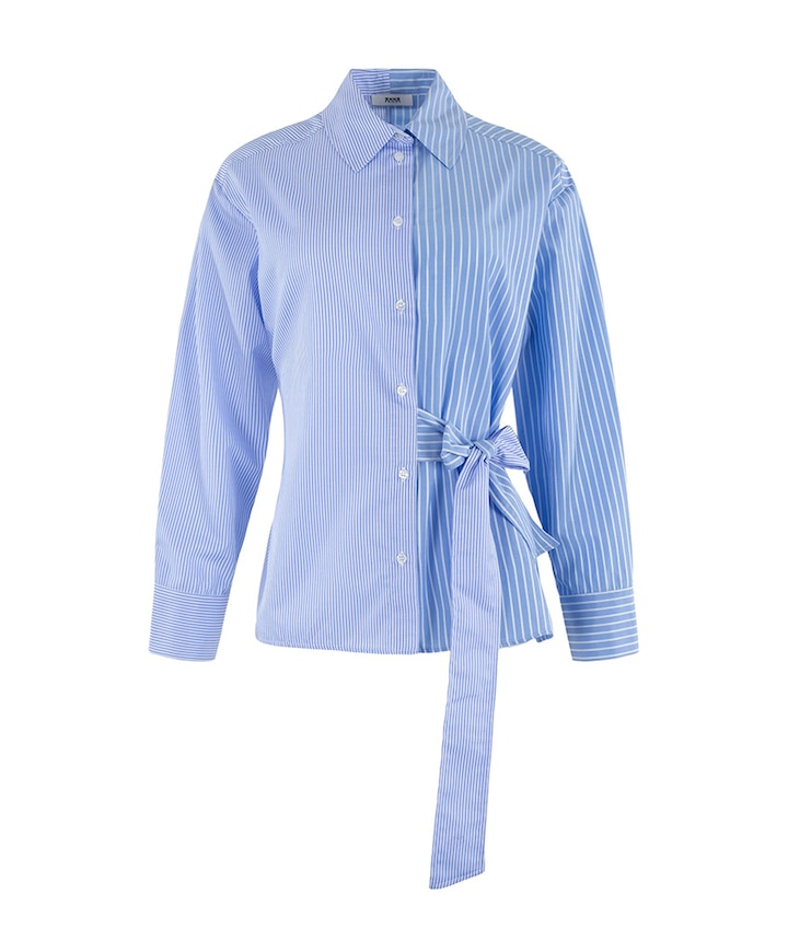 Dames blouse blauw