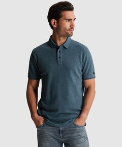 Heren polo blauw