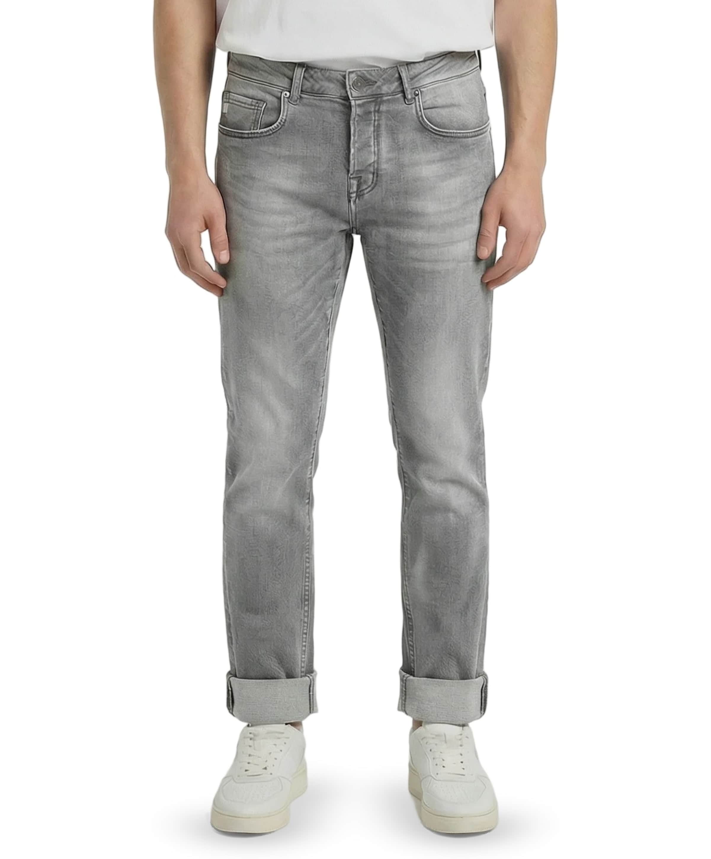 Tapered mens fit heren jeans grijs