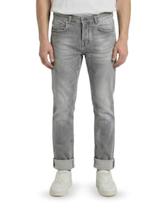Tapered mens fit heren jeans grijs
