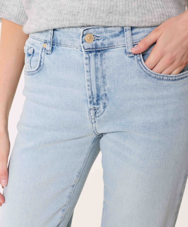 Calie Straight dames jeans blauw