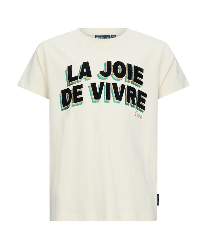 Meisjes t-shirt beige