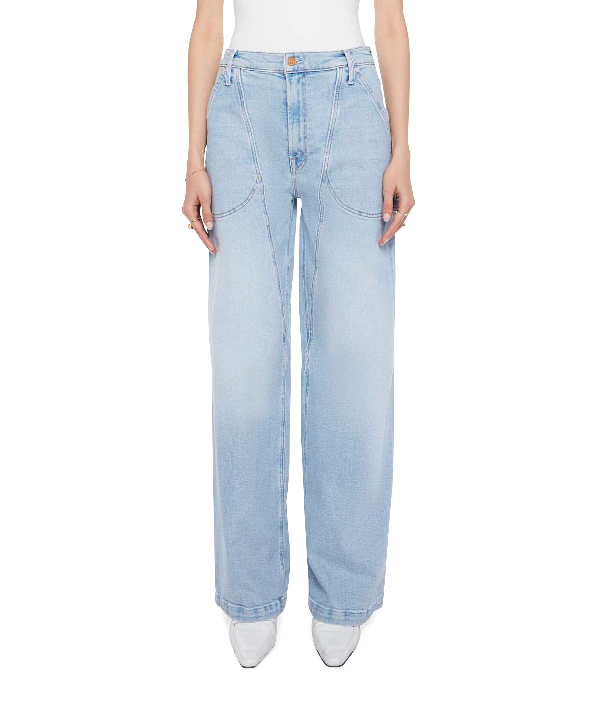 The Hustler Roller Sneak dames jeans blauw