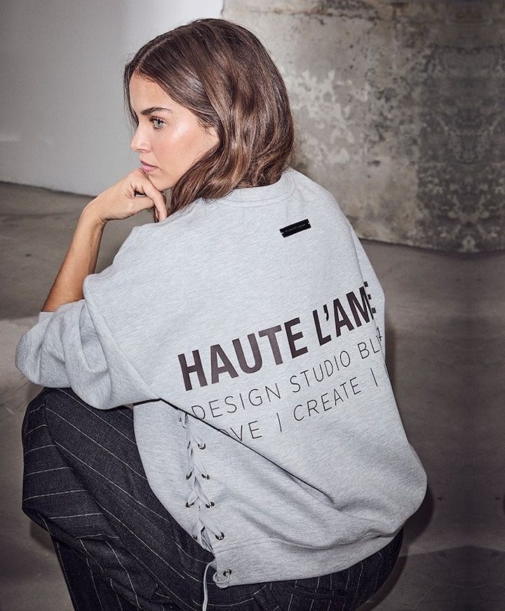 Dames sweater grijs