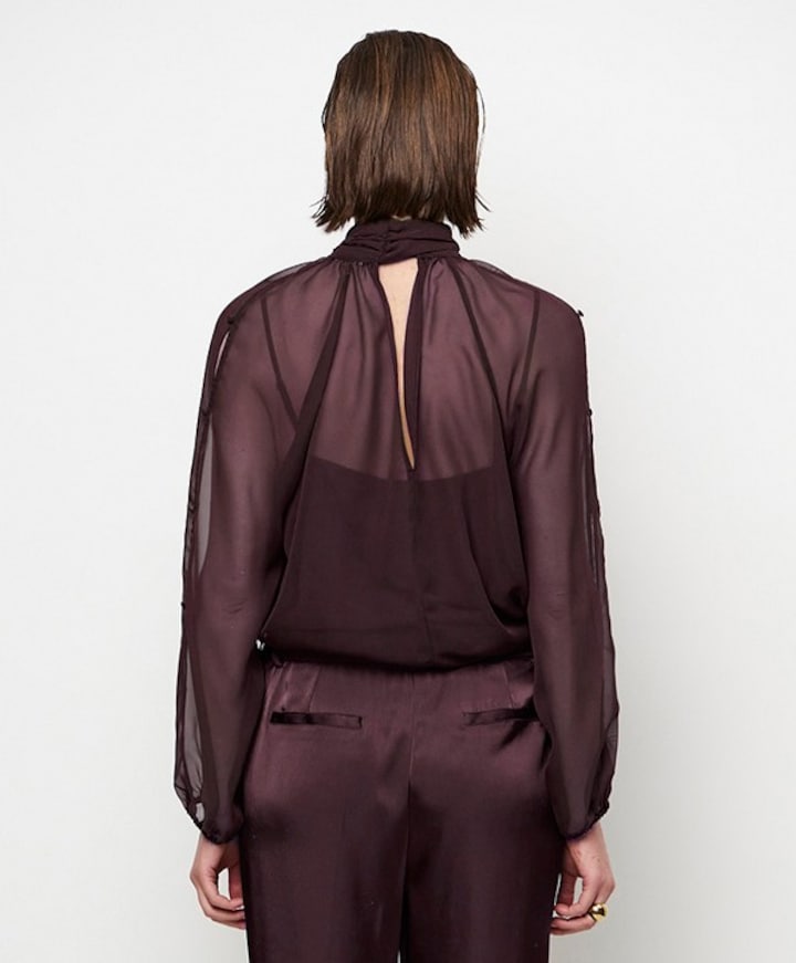 Dames blouse paars