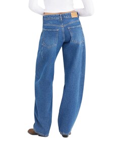 mid waist balloon jeans blauw