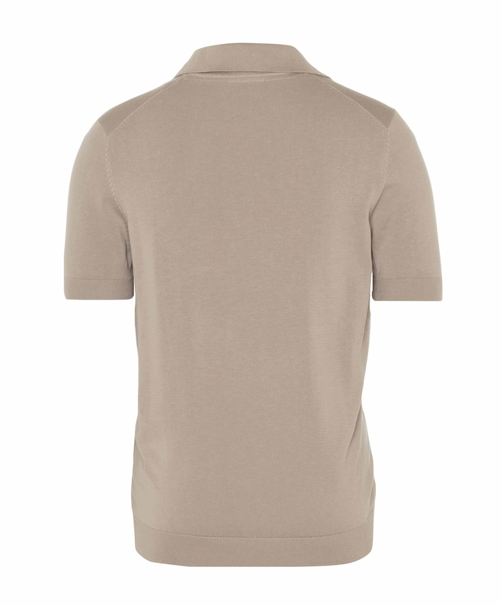 Heren polo beige