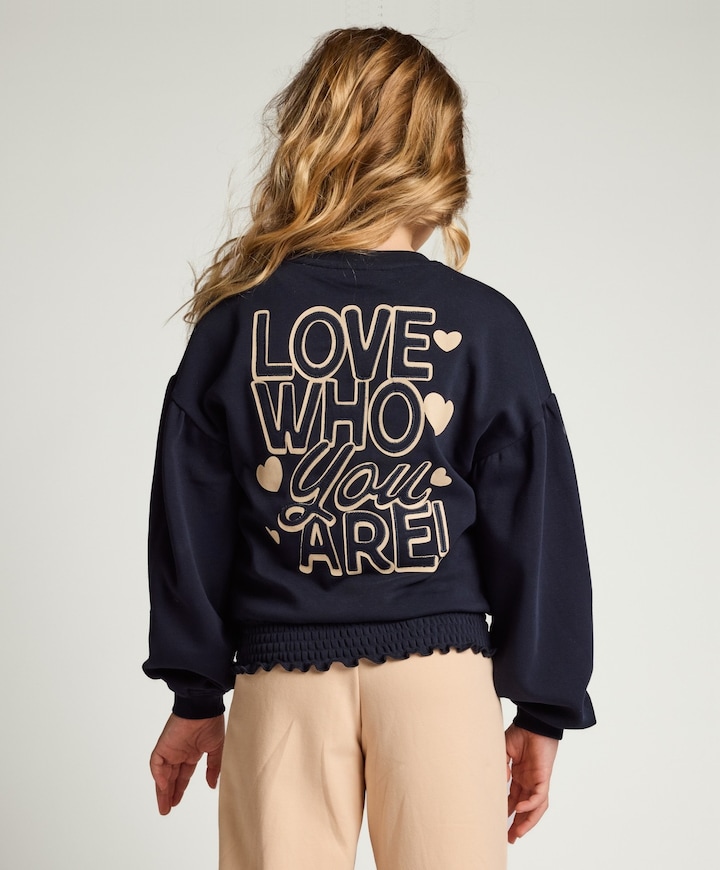 Meisjes sweater blauw
