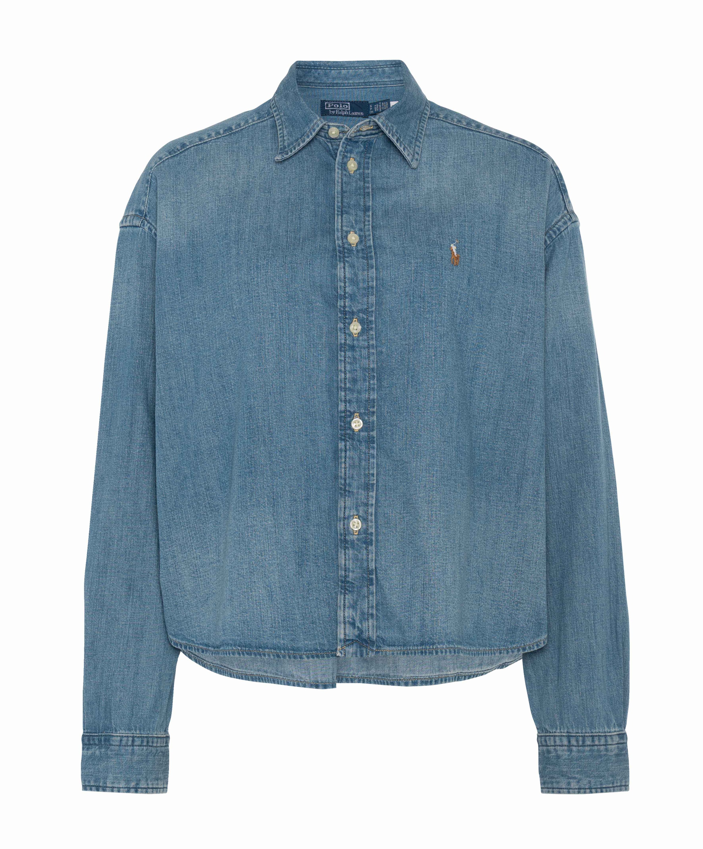 Dames blouse blauw