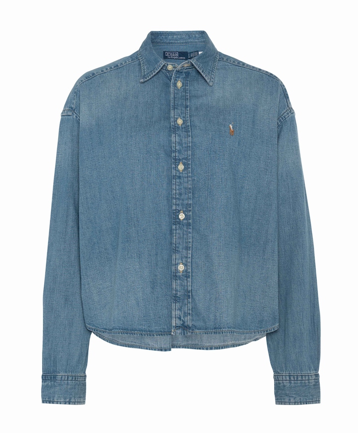 Dames blouse blauw