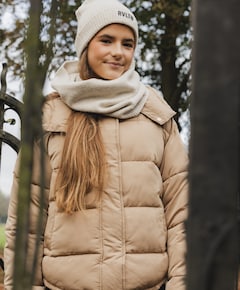 Meisjes sjaal beige