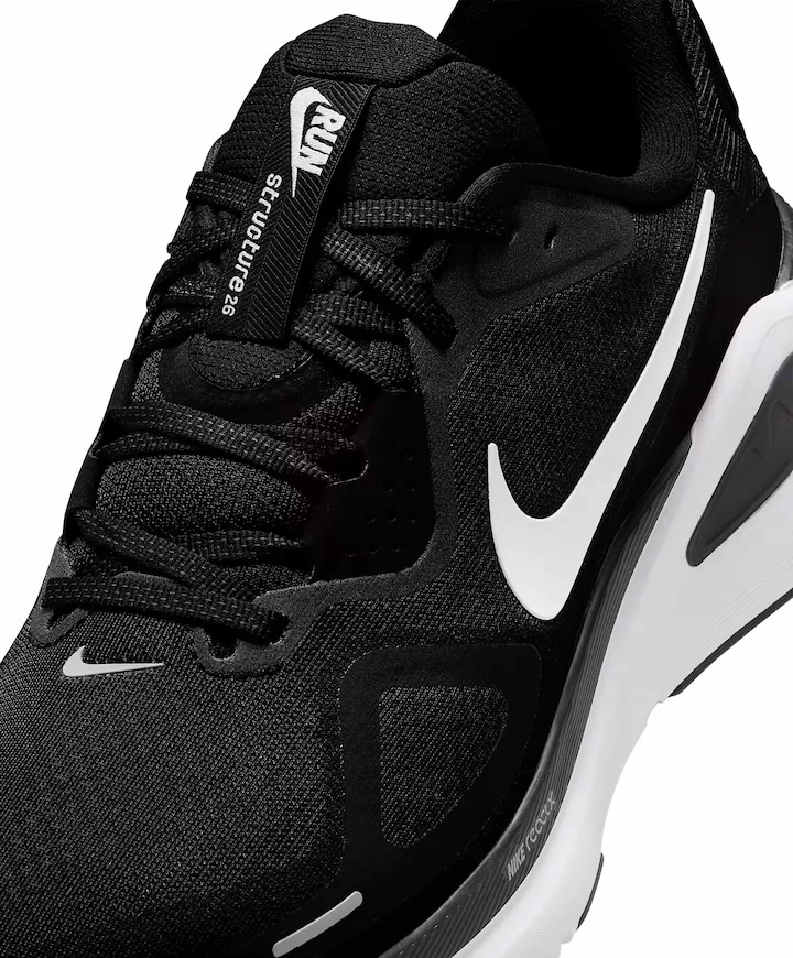 Nike Structure 26 Men's Road Runnin heren runningschoenen zwart