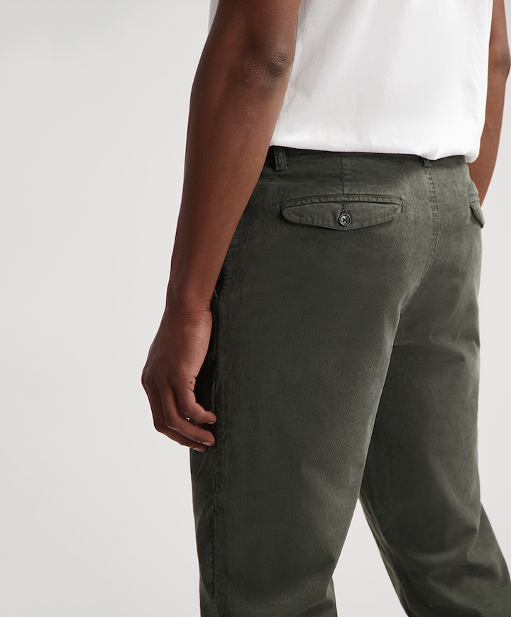 Lancaster Ribcord heren broek groen