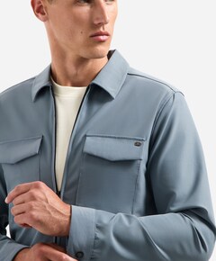 Heren overshirt blauw