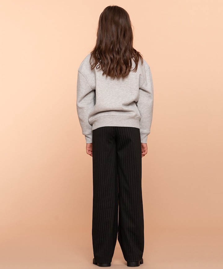 pinstripe pantalon zwart