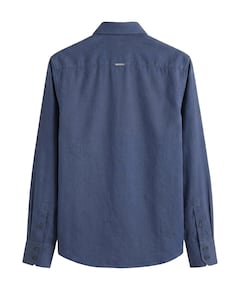 Jongens overhemd lange mouw blauw