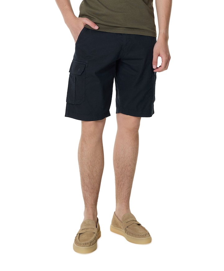 heren korte broek blauw