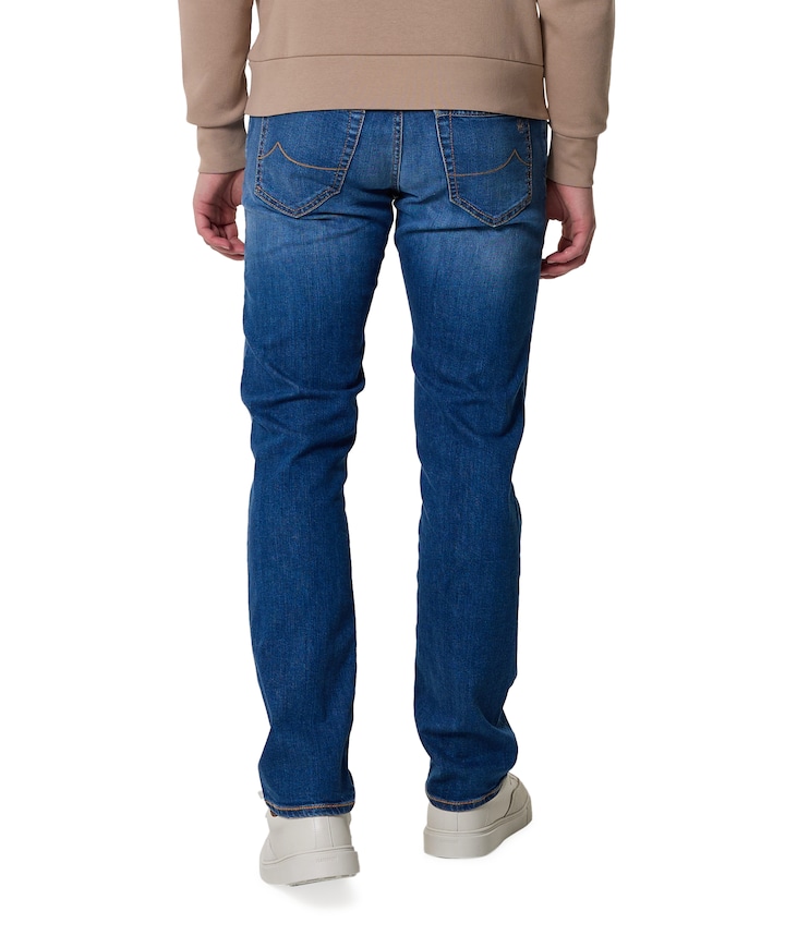 Nick Slim 5 Pocket jeans blauw