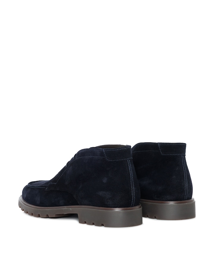 heren veterboots blauw