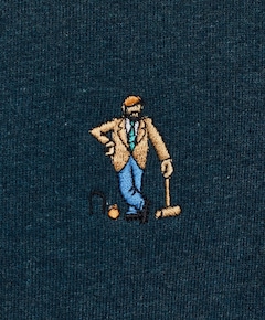 Heren sweater blauw