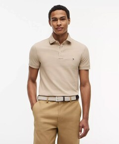 Heren polo beige