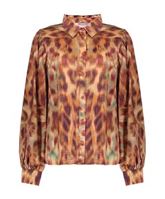 Dames blouse bruin