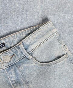 Wide Fit Washed meisjes jeans blauw