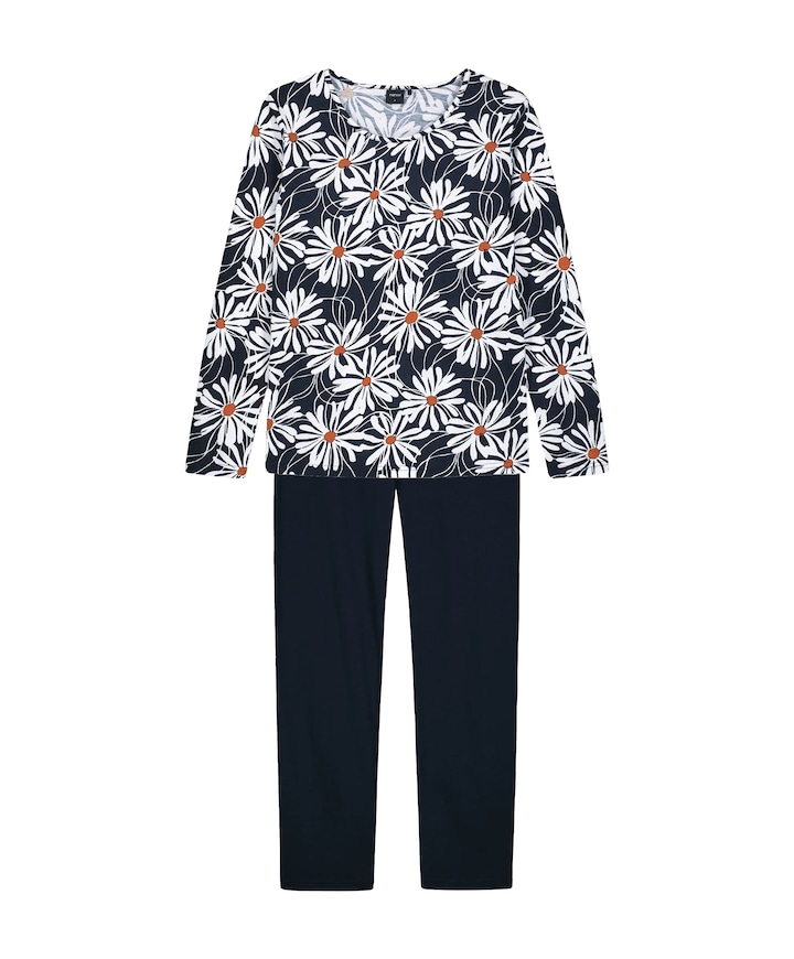 Dames pyjamaset blauw