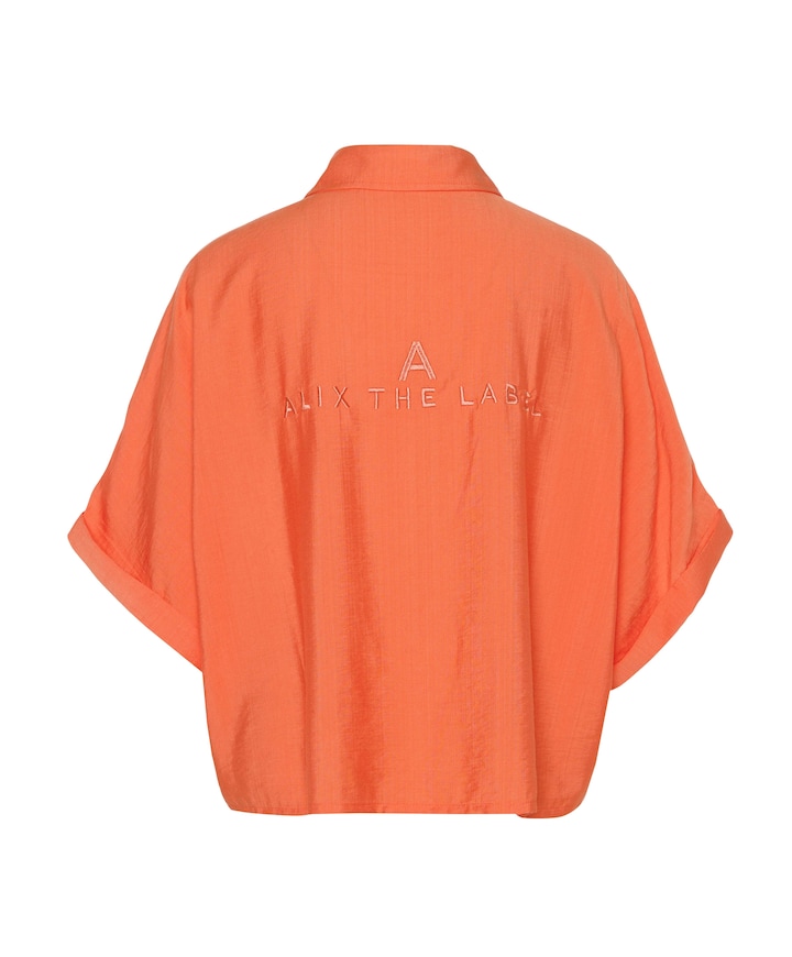 Dames blouse oranje