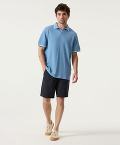 Heren polo blauw