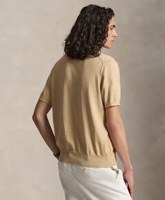 Heren polo beige