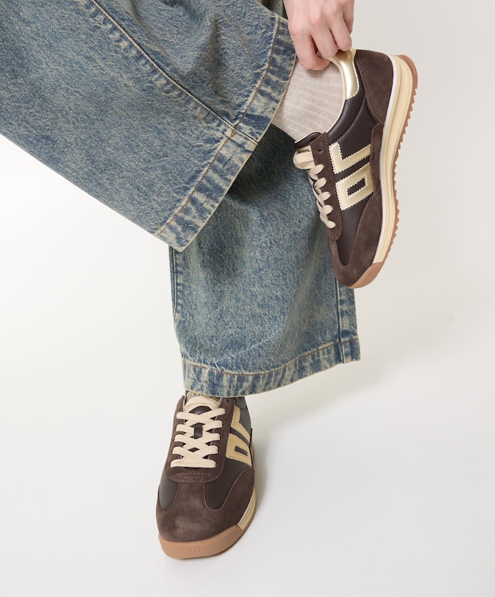 JOGGER dames sneakers bruin