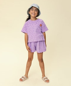 meisjes korte broek paars