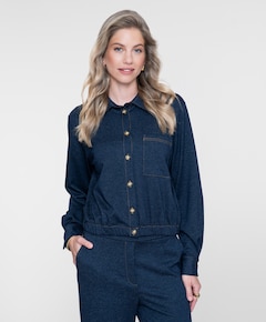 Dames blouse blauw