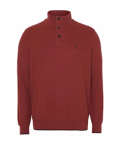 Heren trui met rits rood