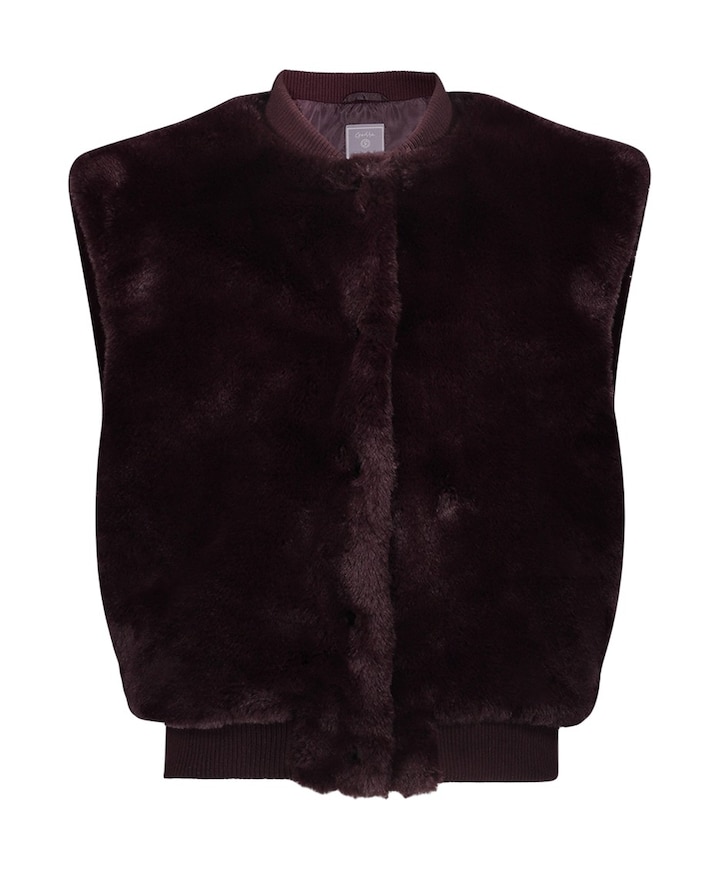 Meisjes gilet bordeaux
