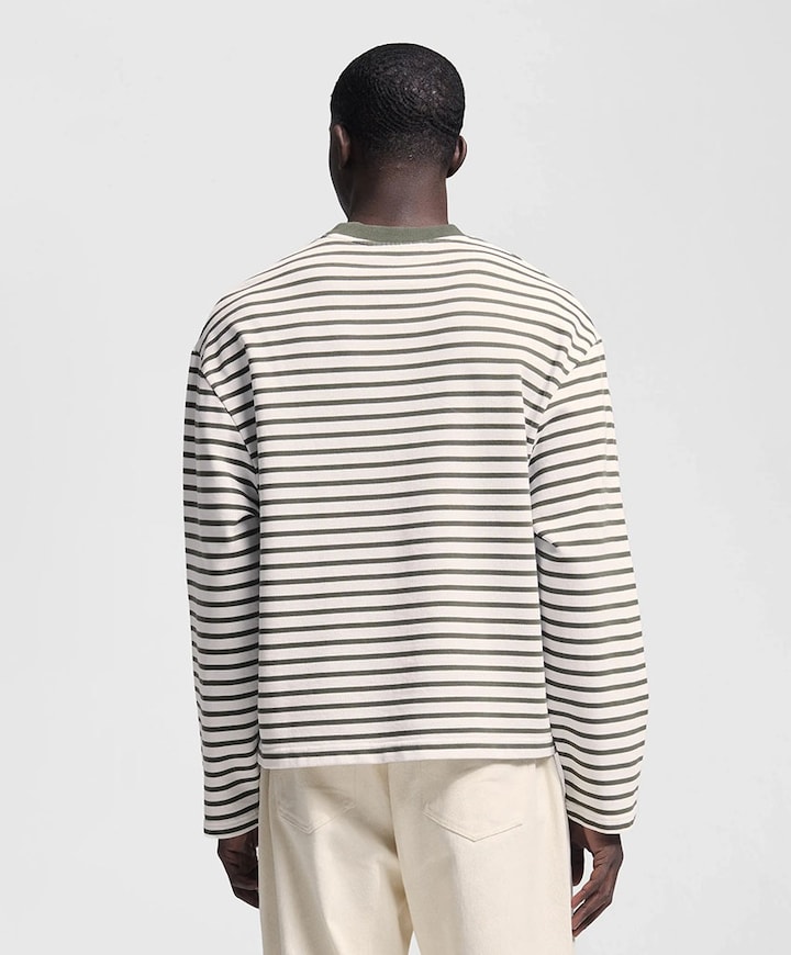 Heren longsleeve groen