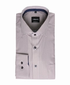 Heren overhemd lange mouw rood