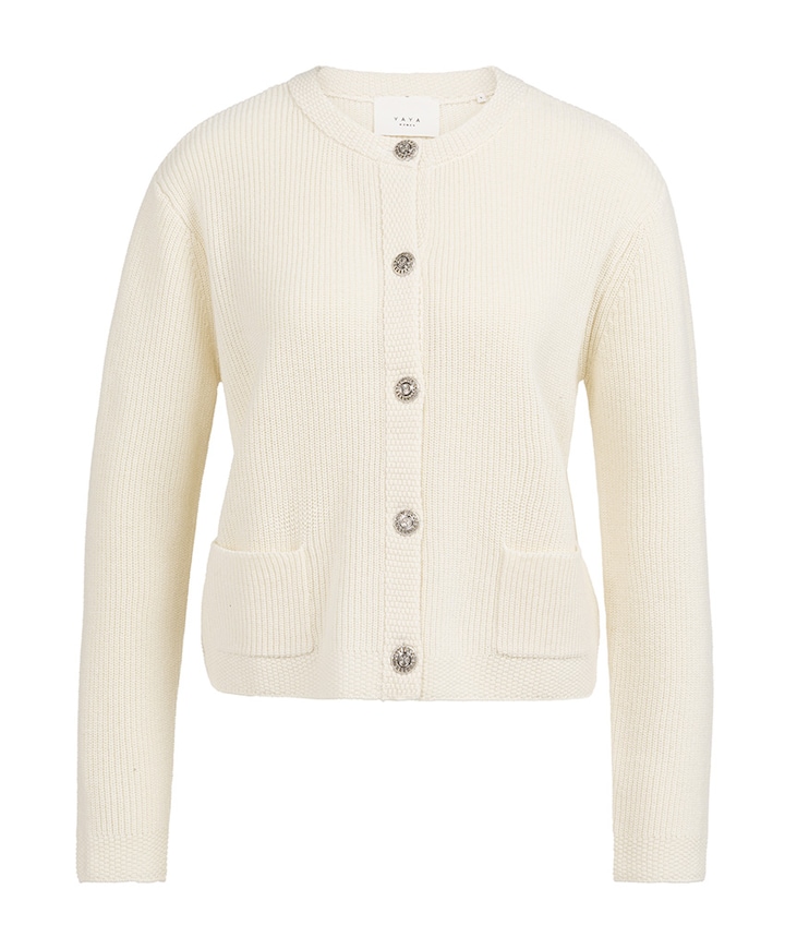 Dames vest ecru