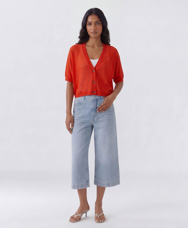 Dames vest rood